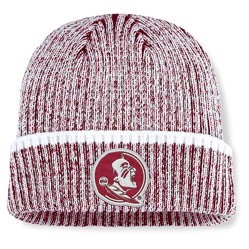 Bonnet en tricot à revers Haze pour homme Fanatics grenat/blanc Florida State Seminoles