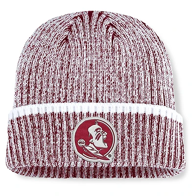 Men's Fanatics Garnet/White Florida State Seminoles Haze Cuffed Knit Hat