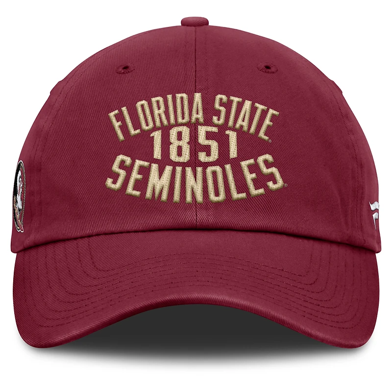 Men's Fanatics Garnet Florida State Seminoles Archer Adjustable Hat