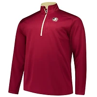 Men's Fanatics Garnet Florida State Seminoles Big & Tall Defender Quarter-Zip Top