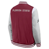 Veste à boutons-pression intégrale Elements Elite des Florida State Seminoles de Fanatics Garnet pour hommes