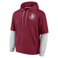 Men's Fanatics Garnet Florida State Seminoles Sleek Pullover Hoodie