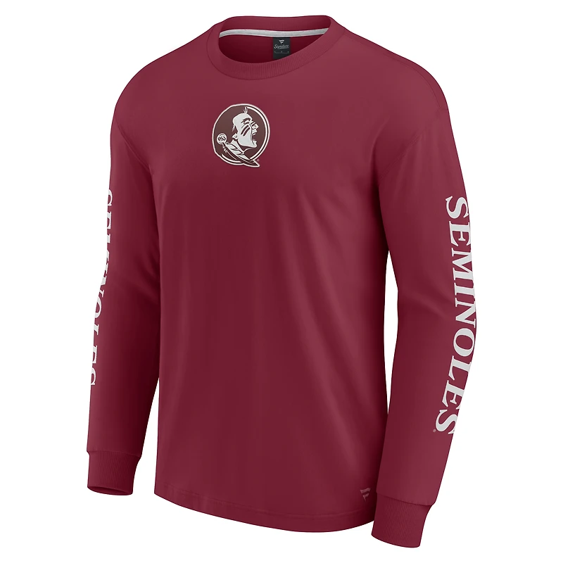 T-shirt à manches longues pour hommes Fanatics Garnet Florida State Seminoles Strive