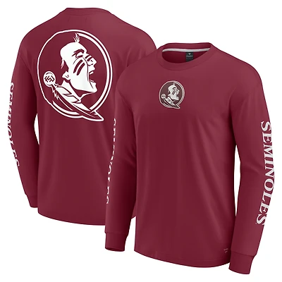 T-shirt à manches longues pour hommes Fanatics Garnet Florida State Seminoles Strive
