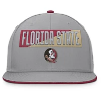 Men's Fanatics Gray Florida State Seminoles Duo Snapback Hat