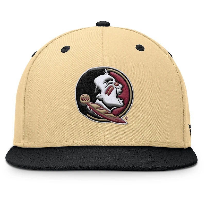 Men's Fanatics Khaki/Black Florida State Seminoles Balance Fitted Hat