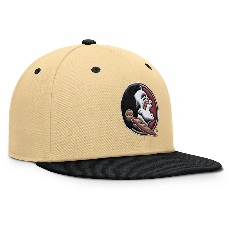Men's Fanatics Khaki/Black Florida State Seminoles Balance Fitted Hat