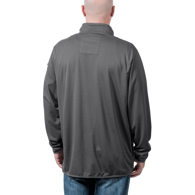 Men's Franchise Club Charcoal Florida State Seminoles Flex Thermatec Team Quarter-Zip Jacket