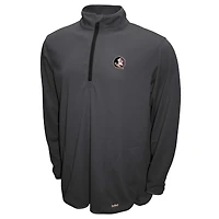 Pull gris à fermeture éclair quart de tour Breeze des Florida State Seminoles du Franchise Club pour homme
