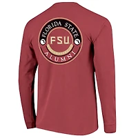 Men's  Garnet Florida State Seminoles Circle Seal Alumni Long-Sleeve T-Shirt