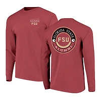 Men's  Garnet Florida State Seminoles Circle Seal Alumni Long-Sleeve T-Shirt
