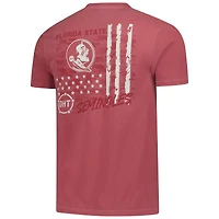 T-shirt camouflage OHT des Florida State Seminoles pour homme, grenat
