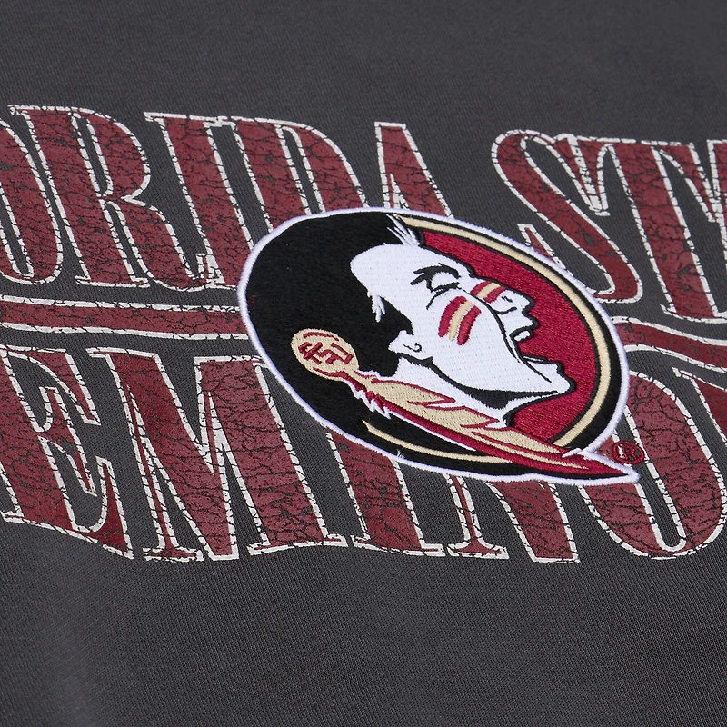 Sweat-shirt polaire Mitchell & Ness pour homme, couleur anthracite, Florida State Seminoles Downtown