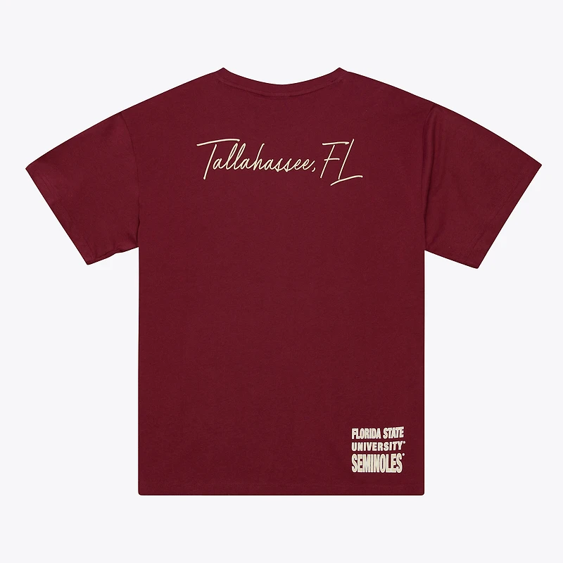 T-shirt premium Mitchell & Ness Grenat Florida State Seminoles Double Clutch pour homme