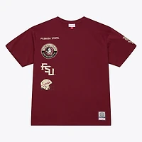 T-shirt premium Mitchell & Ness Grenat Florida State Seminoles Double Clutch pour homme