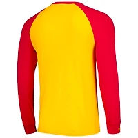 Men's Mitchell & Ness Gold Florida State Seminoles Legendary Slub Raglan Long Sleeve T-Shirt