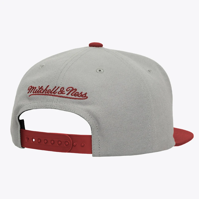 Men's Mitchell & Ness Gray/Garnet Florida State Seminoles Plaid OG Snapback Hat