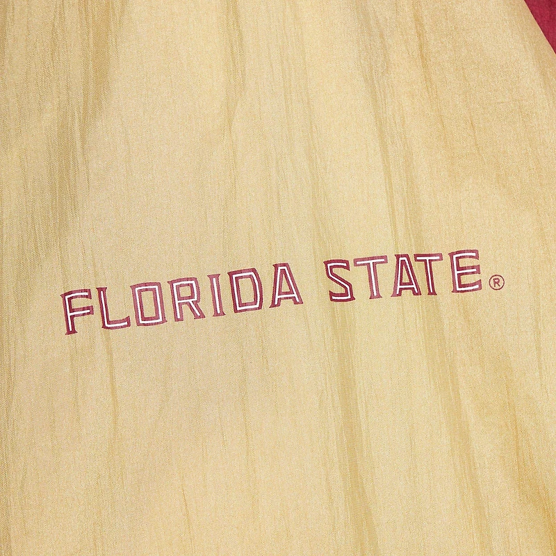 Coupe-vent entièrement zippé de qualité supérieure Big Shot des Florida State Seminoles Mitchell & Ness pour homme, blanc