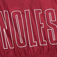 Coupe-vent entièrement zippé de qualité supérieure Big Shot des Florida State Seminoles Mitchell & Ness pour homme, blanc