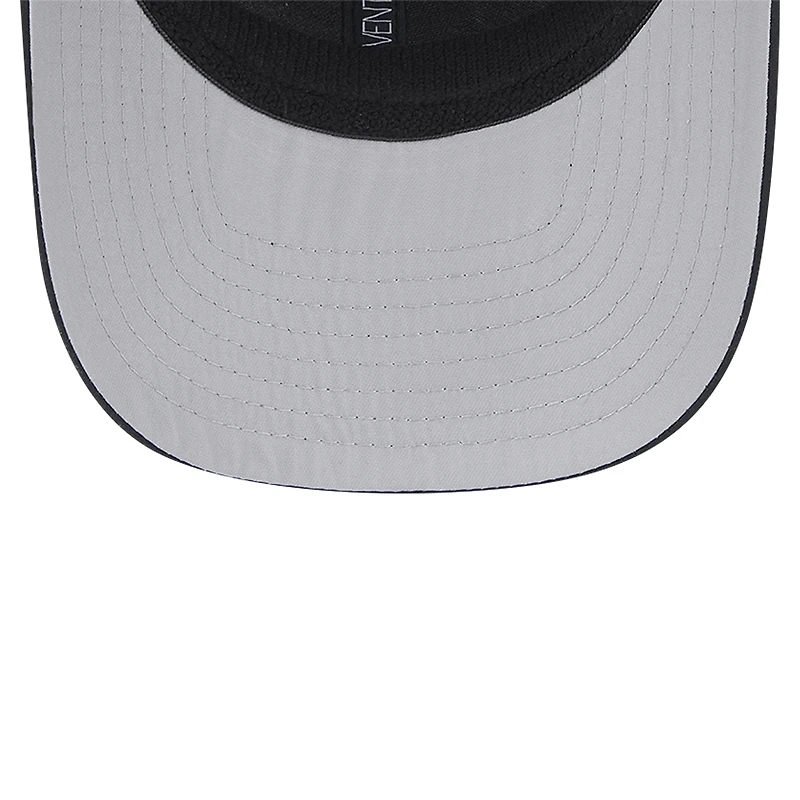 Men's New Era Black/Garnet Florida State Seminoles Striped 9SEVENTY Trucker Stretch-Snap Adjustable Hat