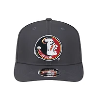 Casquette extensible à boutons-pression 9SEVENTY Florida State Seminoles New Era anthracite pour homme