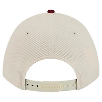 Men's New Era Garnet/Cream Florida State Seminoles Arch Two-Tone Corduroy 9FORTY A-Frame Adjustable Hat