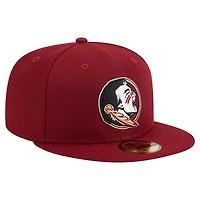 Casquette ajustée 59FIFTY New Era pour homme, couleur grenat, Florida State Seminoles