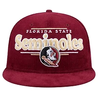 Men's New Era Garnet Florida State Seminoles Display 9FIFTY Snapback Hat