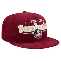Men's New Era Garnet Florida State Seminoles Display 9FIFTY Snapback Hat