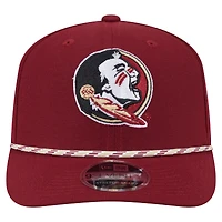 Men's New Era Garnet Florida State Seminoles Game Day Multi-Rope 9SEVENTY Stretch-Snap Hat