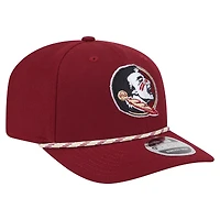 Casquette extensible 9SEVENTY à boutons-pression New Era Garnet Florida State Seminoles Game Day pour homme