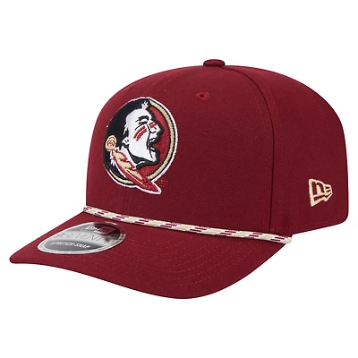 Men's New Era Garnet Florida State Seminoles Game Day Multi-Rope 9SEVENTY Stretch-Snap Hat