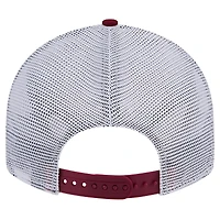 Men's New Era Garnet Florida State Seminoles Throwback Circle Patch 9FIFTY Trucker Snapback Hat