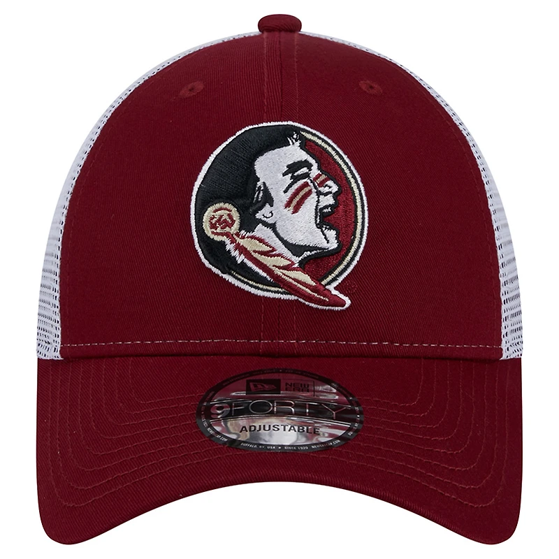 Casquette ajustable 9FORTY pour homme New Era Florida State Seminoles Garnet