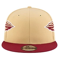 Men's New Era Gold Florida State Seminoles Helmet 9FIFTY Snapback Hat