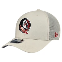 Casquette ajustable extensible en toile 9SEVENTY pour homme New Era Stone Florida State Seminoles