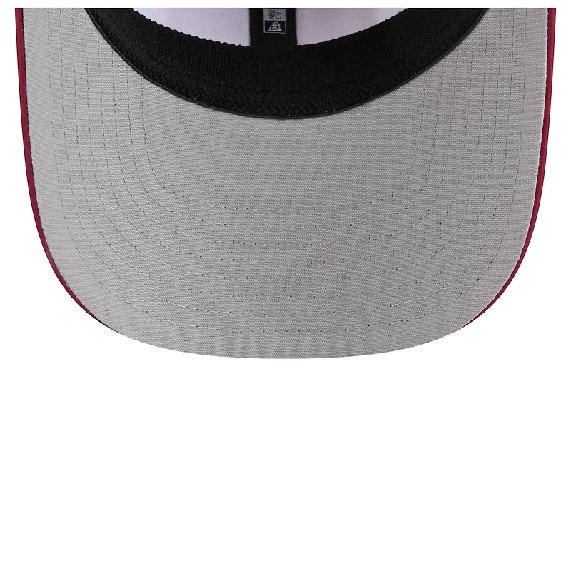 Men's New Era White/Garnet Florida State Seminoles Perforated Patched 9SEVENTY Adjustable Hat