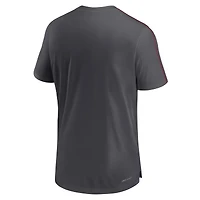 Haut de performance Nike Florida State Seminoles 2024 Sideline Coach pour homme, anthracite