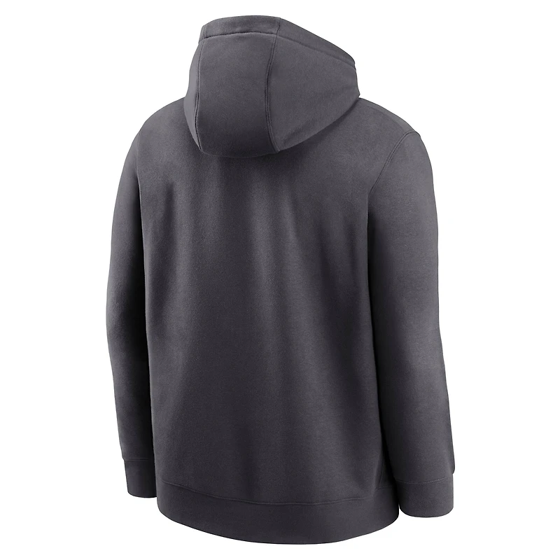Men's Nike Anthracite Florida State Seminoles Primetime Club Fleece Pullover Hoodie
