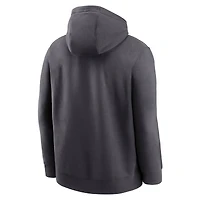Men's Nike Anthracite Florida State Seminoles Primetime Club Fleece Pullover Hoodie