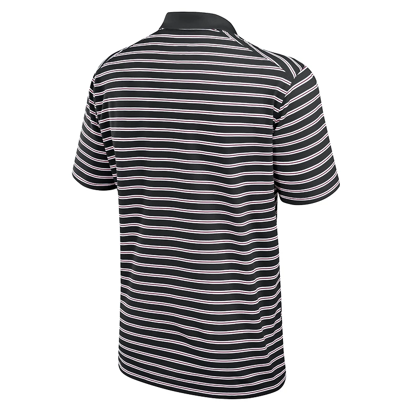 Men's Nike Black/White Florida State Seminoles Primetime Victory Striped Dri-FIT Polo