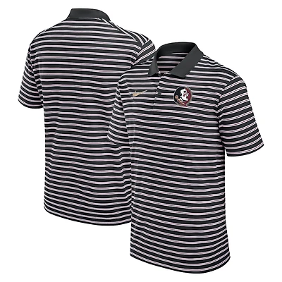 Men's Nike Black/White Florida State Seminoles Primetime Victory Striped Dri-FIT Polo