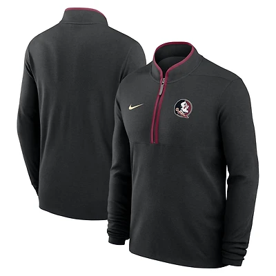 Men's Nike Black Florida State Seminoles Courtside Victory Dri-FIT Half-Zip Pullover