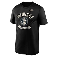 T-shirt Nike noir Florida State Seminoles pour homme, légende de la ville natale, Dri-FIT