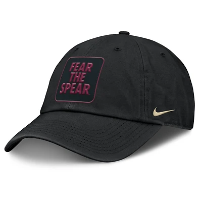 Casquette ajustable Nike noire Florida State Seminoles Local Club pour homme