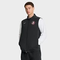 Gilet Nike noir Florida State Seminoles Primetime Victory Performance à fermeture éclair intégrale pour homme