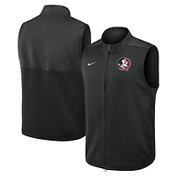 Gilet Nike noir Florida State Seminoles Primetime Victory Performance à fermeture éclair intégrale pour homme
