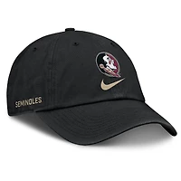 Men's Nike Black Florida State Seminoles Primetime Club Adjustable Hat