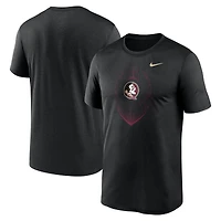 T-shirt Nike noir Florida State Seminoles Primetime Legend Icon Performance pour homme