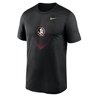 T-shirt Nike noir Florida State Seminoles Primetime Legend Icon Performance pour homme